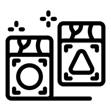 Augmented reality app showing different shapes over terrain Stock Illustration