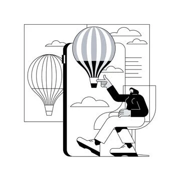 Augmented reality book abstract concept vector illustration. Stockillustratie