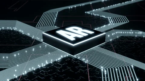 Augmented reality concept. Abstract 3d c... | Stock Video | Pond5