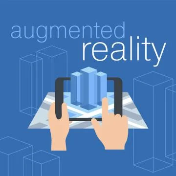 Augmented reality concept Illustrazione stock