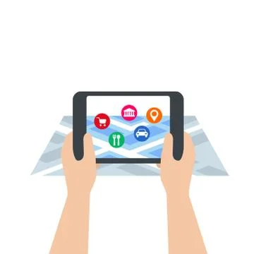 Augmented reality concept Stock Illustration