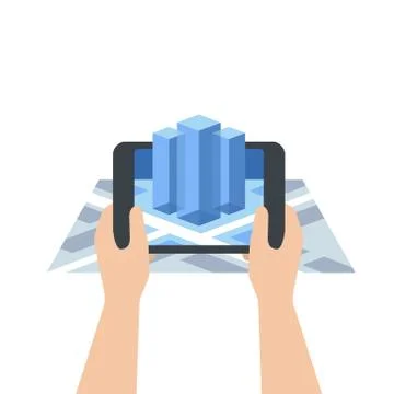 Augmented reality concept Stock Illustration