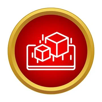 Augmented reality cubes displaying on digital interface screen 스톡 일러스트