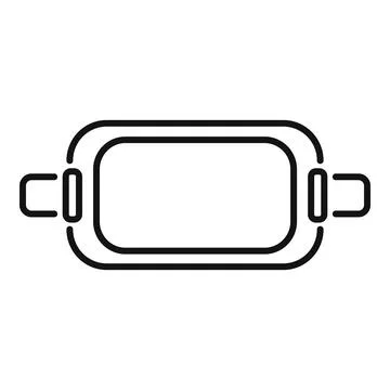 Augmented reality device showing empty frame for metaverse experience Stock Illustration