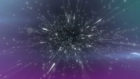 Augmented reality digital data flow network abstract tech background. Way Stock Footage 112797686