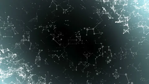Augmented reality digital data flow network. Abstract tech background Stock Footage 114687709