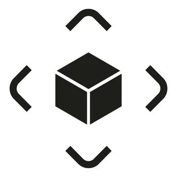 Augmented reality digital icon simple vector. Game tech イラスト素材