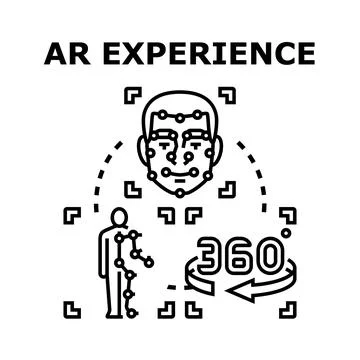 Augmented reality experience tracking virtual technology イラスト素材