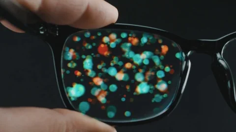 Augmented Reality Glasses Abstract Background Stock Footage 81503883