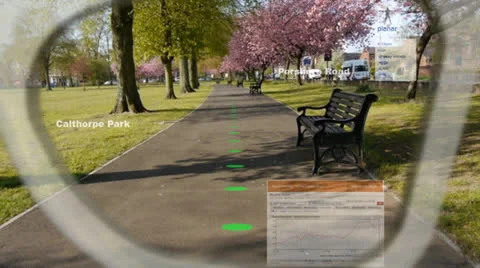 Augmented Reality Glasses. Stock Footage