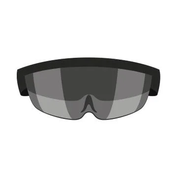 Augmented reality glasses icon 库存插图