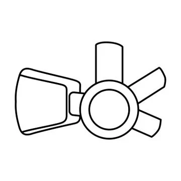 Augmented reality glasses icon Stockillustratie