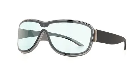 Augmented Reality glasses isolated on white background. 3D illustration Stockillustratie