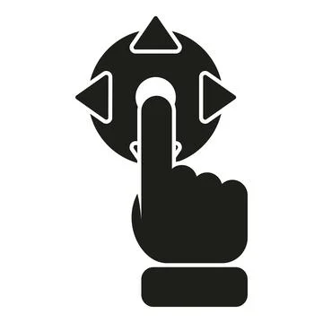 Augmented reality hand touch icon simple vector. Augmented reality Stock-Illustration