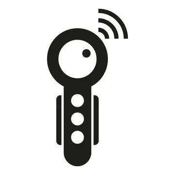 Augmented reality handle control icon simple vector. Game tech Stock Illustration