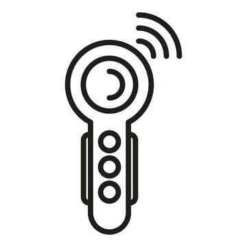 Augmented reality handle control icon outline vector. Game tech Stock Illustration