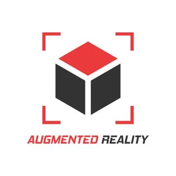 Augmented reality icon in flat style. Vr device vector illustration on white  Illustrazione stock