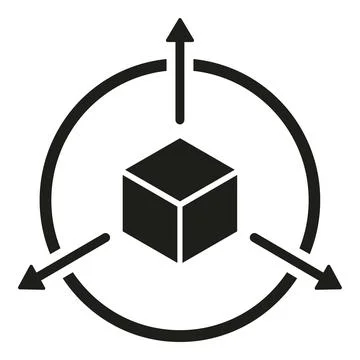 Augmented reality icon simple vector. Cyber digital 库存插图