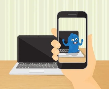 Augmented reality Stock Illustration