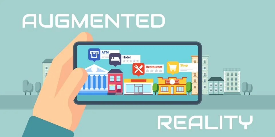 Augmented reality Stock Illustration