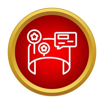 Augmented reality interactive map location pin icon 스톡 일러스트