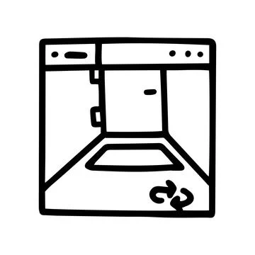 Augmented reality line vector doodle simple icon Stock Illustration