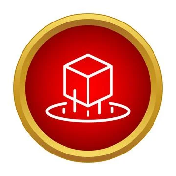 Augmented reality metaverse concept icon button Illustrazione stock