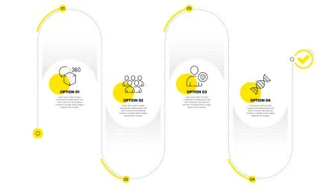 Augmented reality, Security and Group icons set. Chemistry dna sign. Vector Stock Illustration