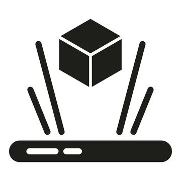 Augmented reality stand icon simple vector. Indoor game room Stock Illustration