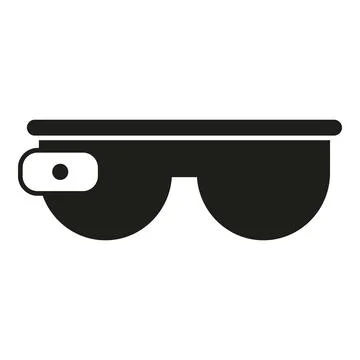 Augmented reality tech headset icon simple vector. Game scan Stock Illustration