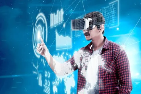 Augmented reality technology Stock Photos