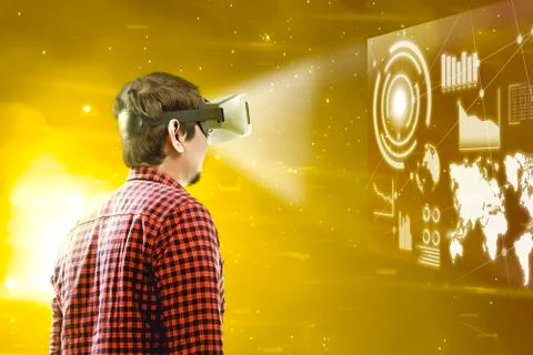 Augmented reality technology Stock Photos