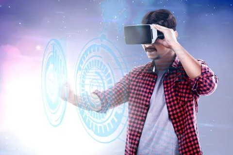 Augmented reality technology 写真素材