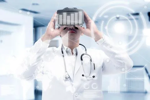 Augmented reality technology 스톡 사진