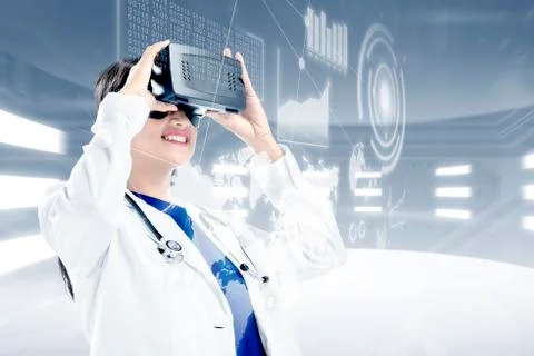 Augmented reality technology 스톡 사진