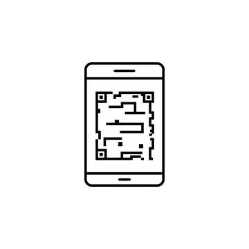 Augmented reality, technology, qr, code icon. Element of new technology icon on 스톡 일러스트