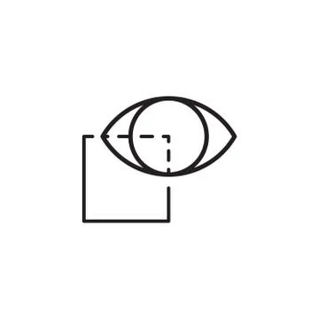 Augmented reality vector icon logo design Stock Illustration