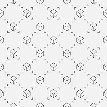 Augmented Reality vector minimal seamless pattern Stock Illustration