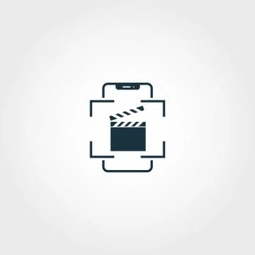 Augmented Reality Video creative icon. Premium style design from visual device Stock Illustration