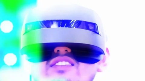 Augmented Reality VR headset Stock Footage 121841046