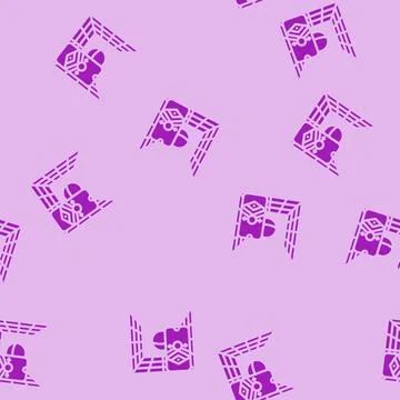 Augmented space grid augmented reality glyph vector seamless pattern 스톡 일러스트