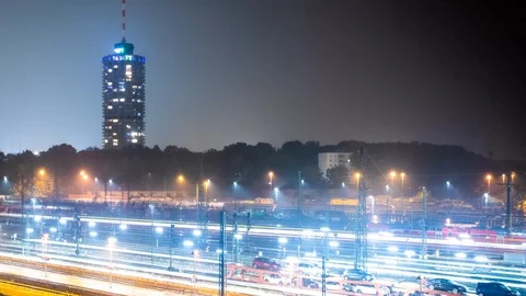 Augsburg Main Train Station Stock Footage 124279854