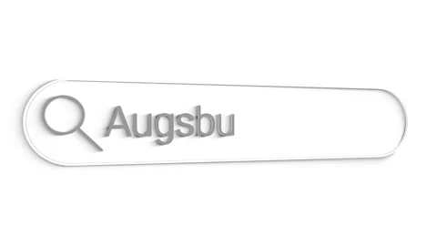 Augsburg Search Bar Close Up Single Line Typing Text Box Layout Web Database Stock Footage 151555391