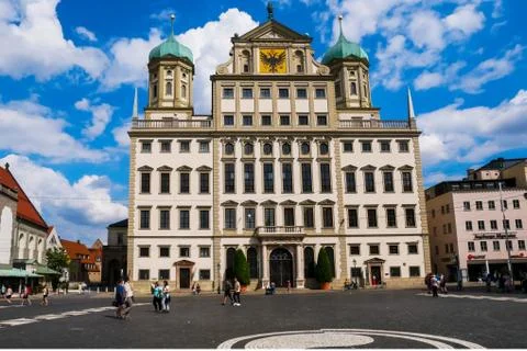 Augsburg Town Hall Stock Photos