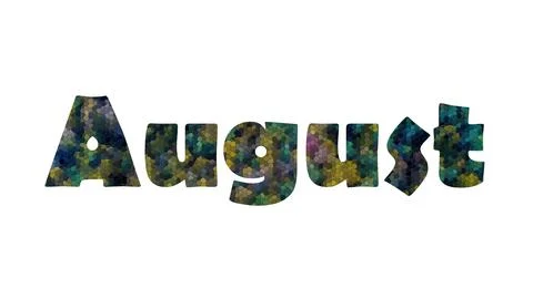 Augusr Stock Illustration