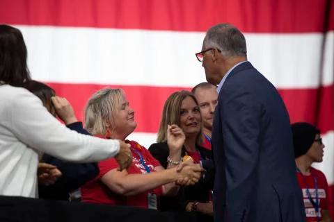 AUGUST 10 2019: DES MOINES IOWA-POLITICIANS SPEAK AT GUN SAFETY FORUM Stock Photos