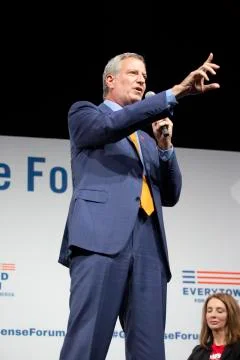 AUGUST 10 2019: DES MOINES IOWA-POLITICIANS SPEAK AT GUN SAFETY FORUM Stock Photos