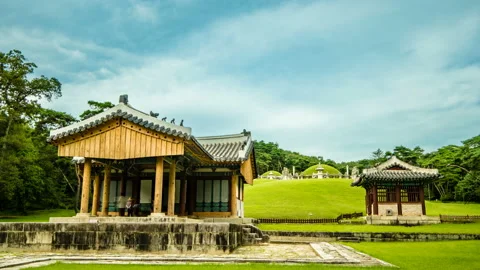 August 12, 2017 : Taking the royal tomb of King Sejong. Stock Footage 145928460