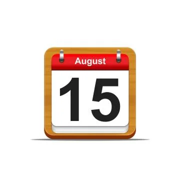 August 15. Stock Illustration