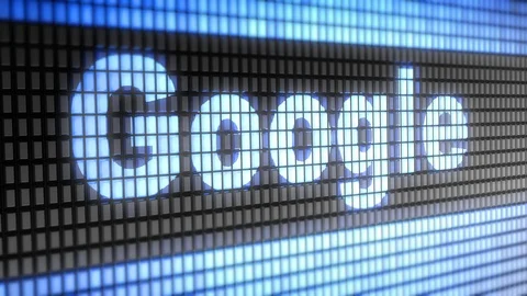August 17, 2018: "Google" in the blue screen. Stock Footage 93828809